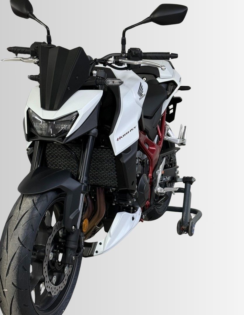 Ermax Hugger with Aluminium Chainguard | Matte Pearl Glare White [NHB54] | Honda CB750 Hornet 2025>Current -  Shop name