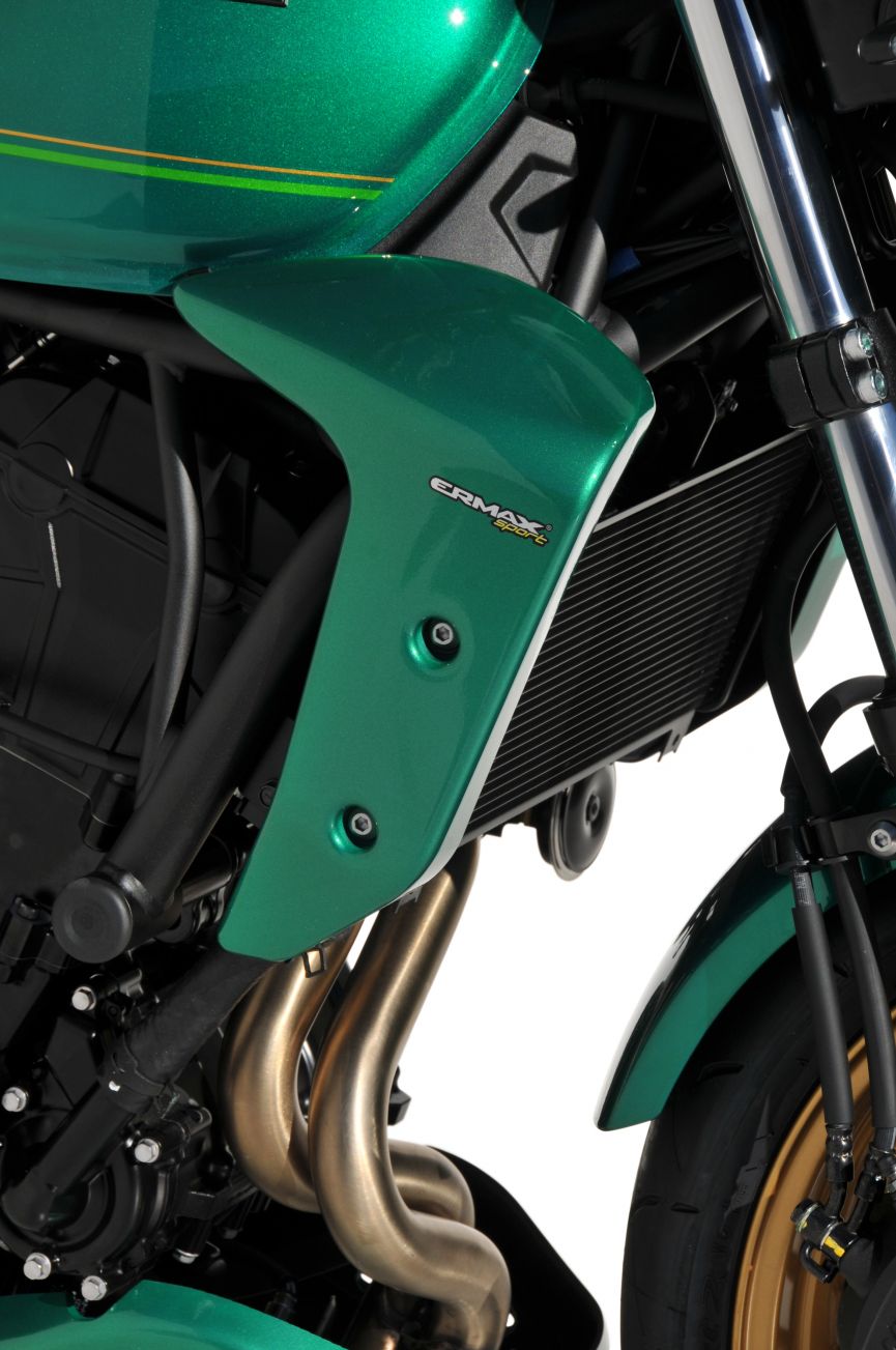 Ermax Radiator Cheeks | Candy Emerald Green [GN1] | Kawasaki Z650 RS 2021>Current-E7603S81-VF-Radiator Cheeks-Pyramid Motorcycle Accessories