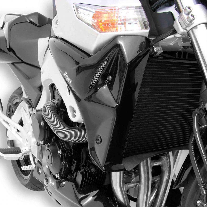 Ermax Radiator Cheeks | Gloss Black/Carbon Look (Pearl Nebular Black) | Suzuki SV650 2003>2009-E760418077-Radiator Cheeks-Pyramid Motorcycle Accessories