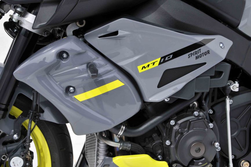 Ermax Radiator Cheeks | Nimbus Grey/Night Fluo | Yamaha MT-10 2016>2017 -  Shop name