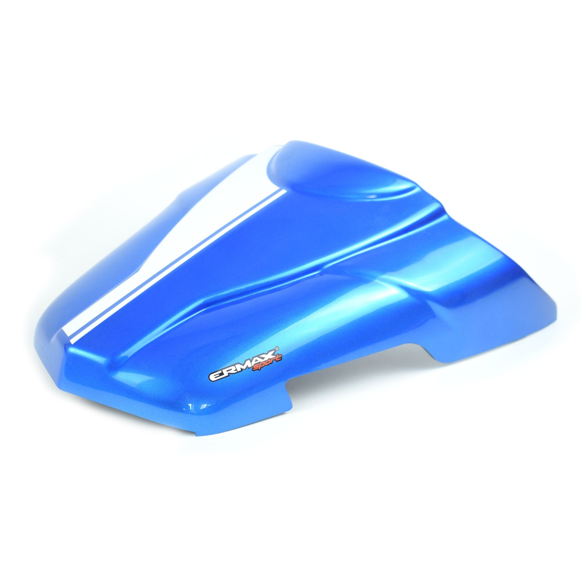 Ermax Seat Cowl | Metallic Grey/Metallic Blue (Triton Blue/Pearl Glacier White) | Suzuki SV650 2016>Current -  Shop name