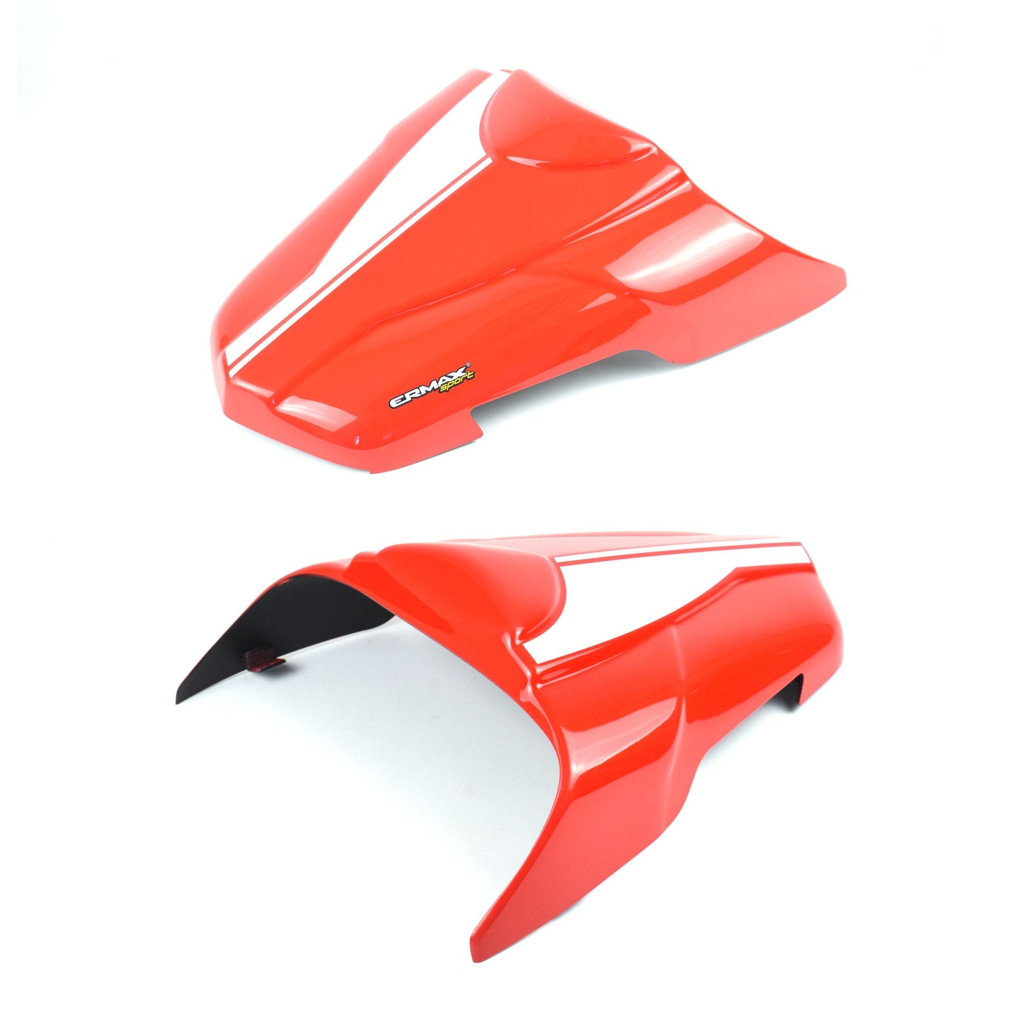 Ermax Seat Cowl | Metallic Red/Metallic White (Mirage Red/Glacier White) | Suzuki SV650 2016>2018-E850428113-Seat Cowls-Pyramid Motorcycle Accessories
