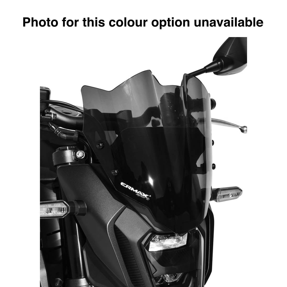 Ermax Sport Screen | Black (Opaque) | Honda CB 500 Hornet 2024>Current-E0301T26-56-Screens-Pyramid Motorcycle Accessories