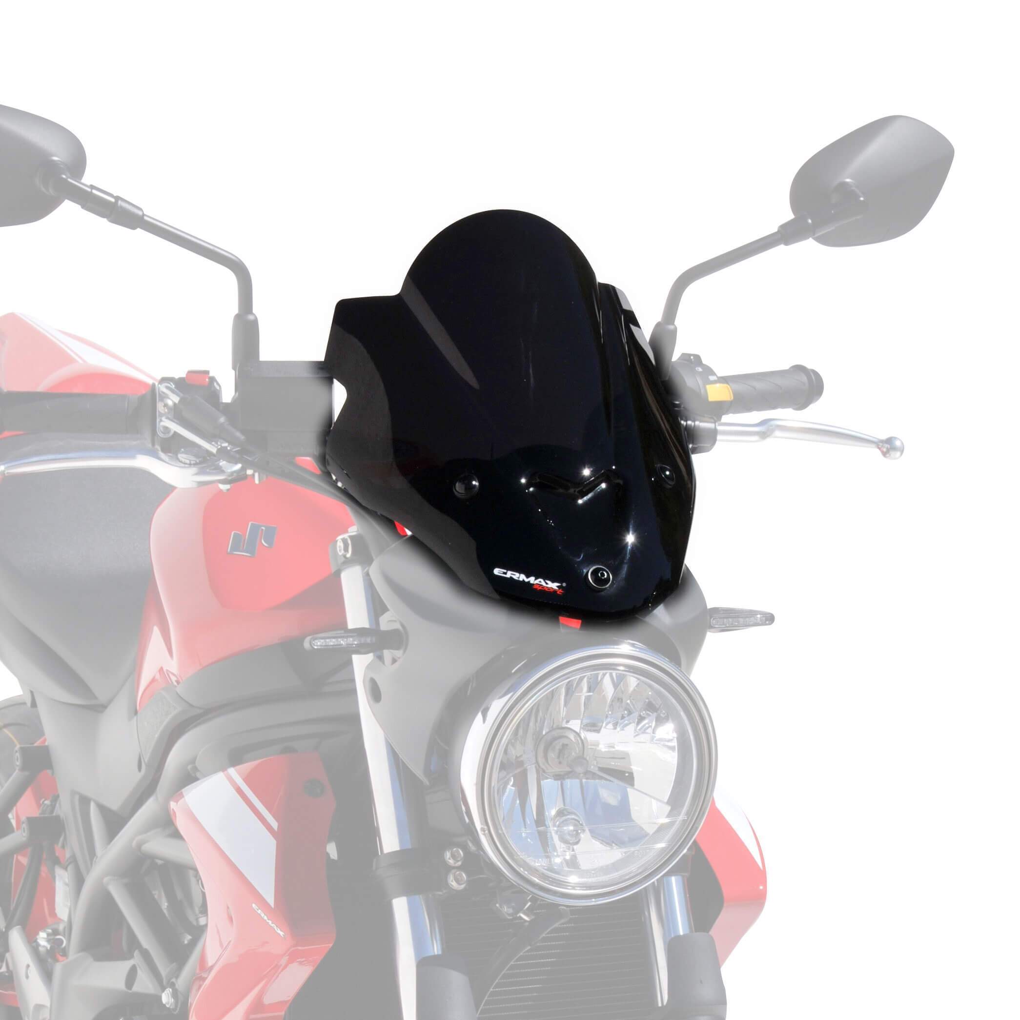 Ermax Sport Screen | Black | Suzuki SV650 2016>Current-E060456113-Screens-Pyramid Motorcycle Accessories