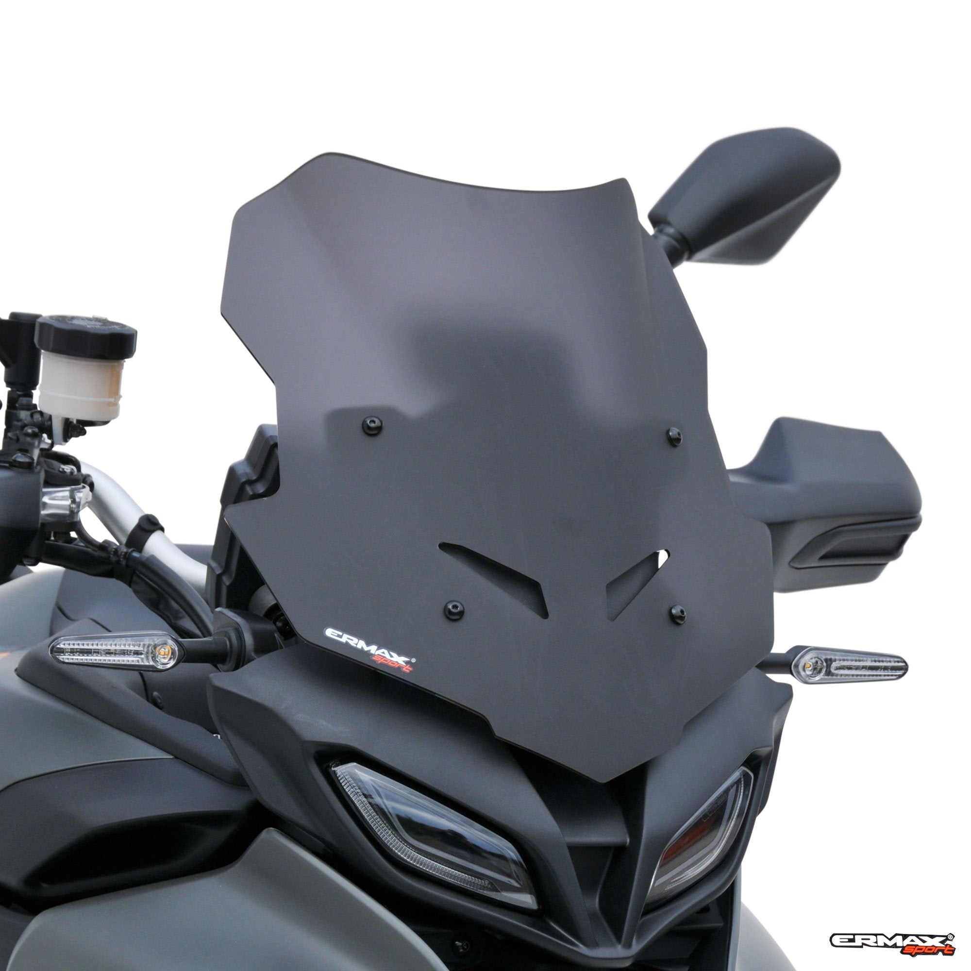 Ermax Sport Screen | Satin Black (Opaque) | Yamaha Tracer 9 GT 2021>Current-E0302Y98-47-Screens-Pyramid Motorcycle Accessories