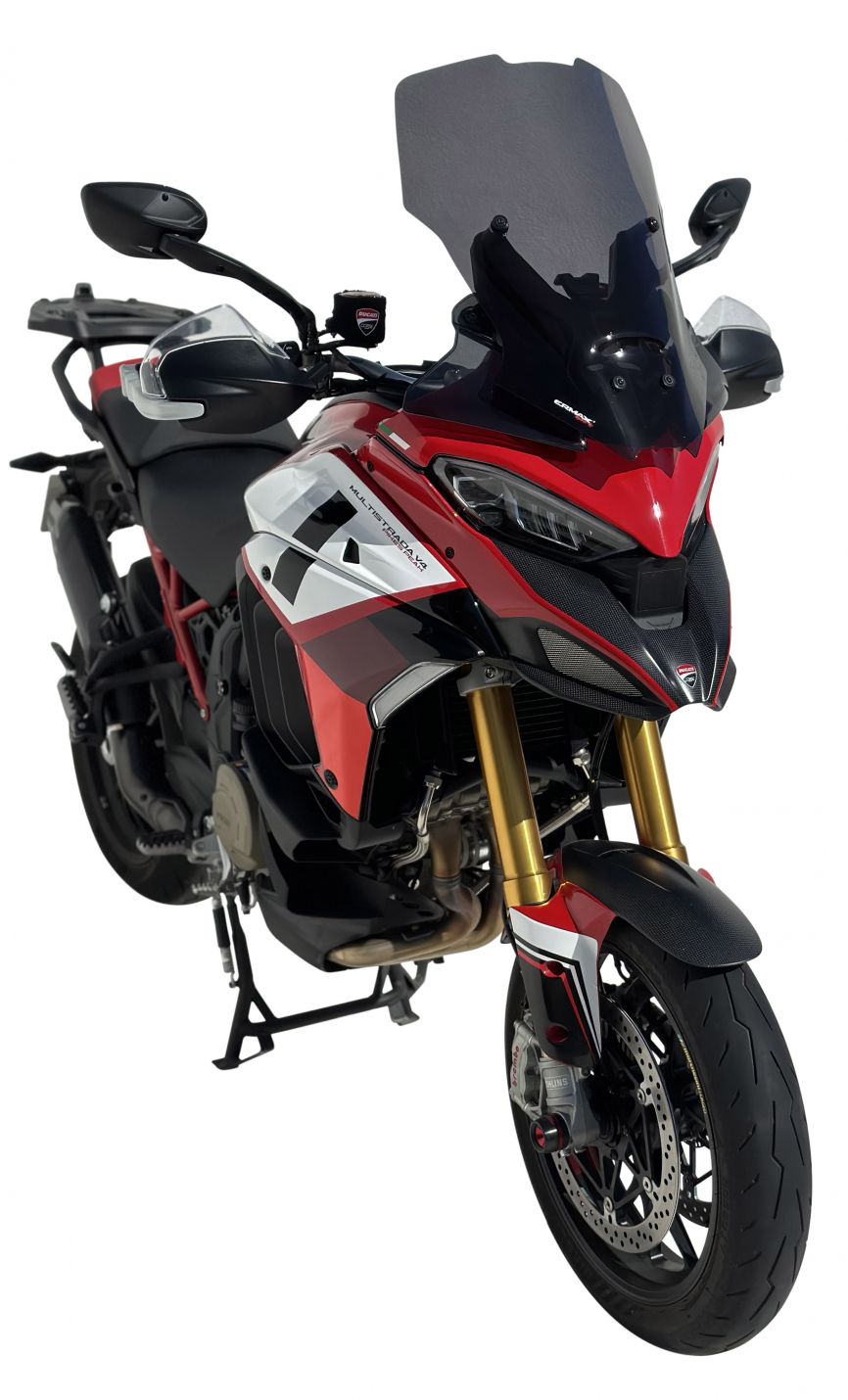 Puig Touring Screen Windshield Dark Smoke For Ducati Multistrada 1200/S 2010-2012