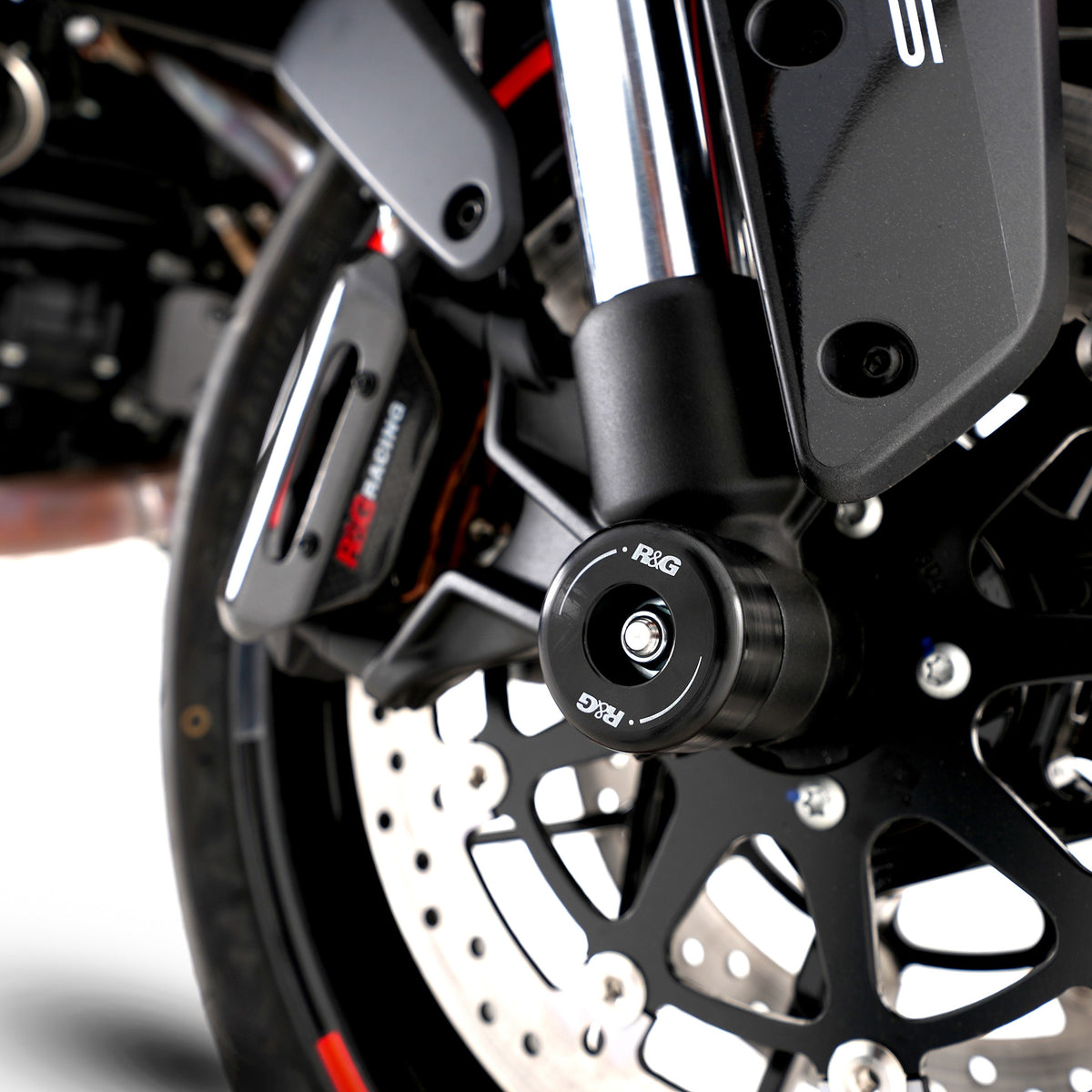 R&G Fork Protectors | Black | KTM 990 RC R ‘26-, 790 Duke '18-, 990 Duke 2024 /950 Superduke, SuperMoto '20-, 890 Duke R '20- '24 & CFMoto 800NK '23- -   Pyramid Motorcycle Accessories