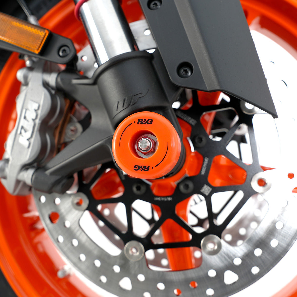 R&G Fork Protectors | Black | KTM 990 RC R ‘26-, 790 Duke '18-, 990 Duke 2024 /950 Superduke, SuperMoto '20-, 890 Duke R '20- '24 & CFMoto 800NK '23- -   Pyramid Motorcycle Accessories