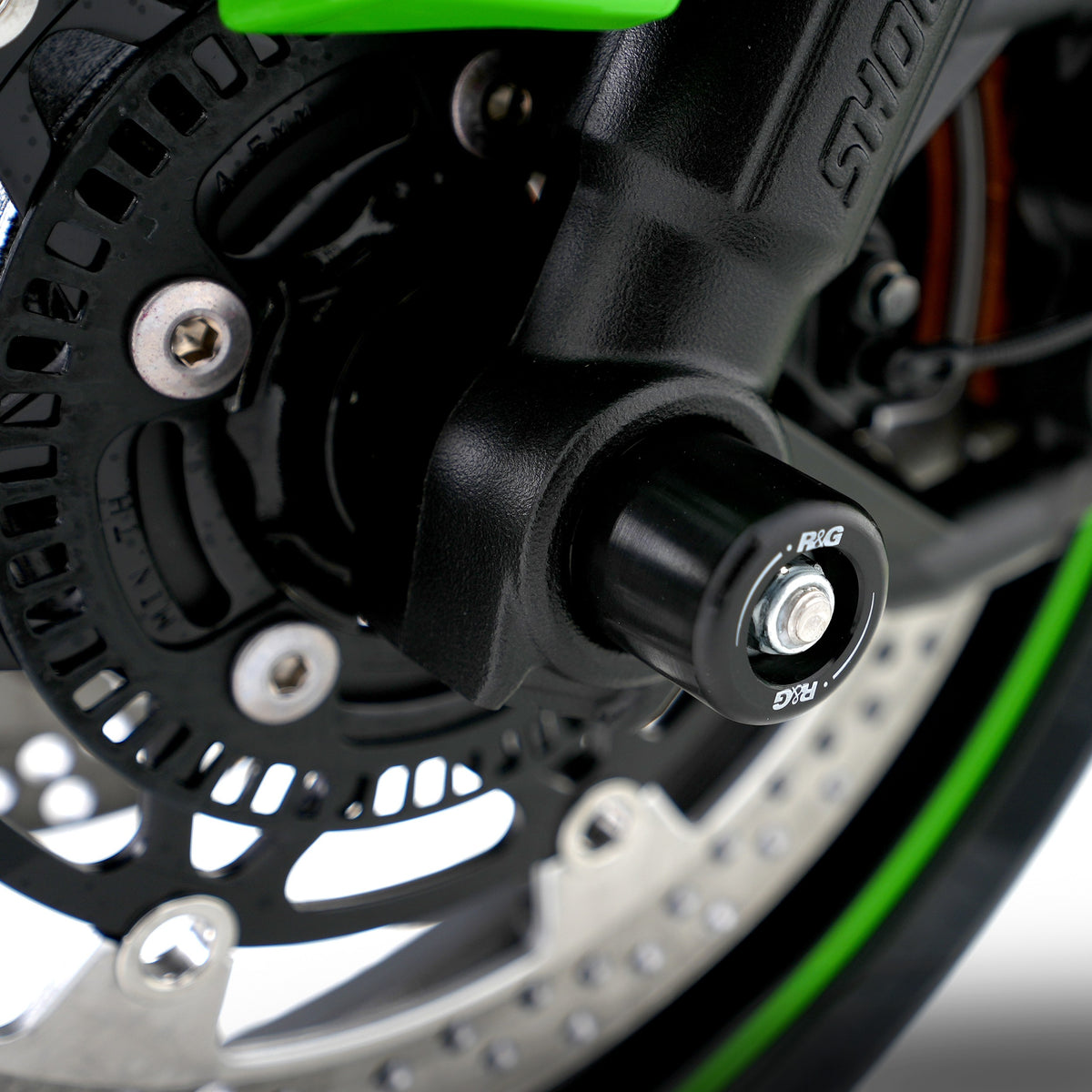 R&G Fork Protectors | Black | Kawasaki ZX6R Ninja 636 '13- -   Pyramid Motorcycle Accessories
