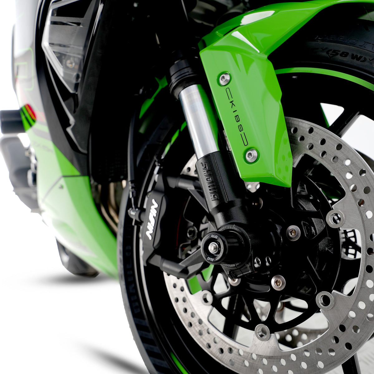 R&G Fork Protectors | Black | Kawasaki ZX6R Ninja 636 '13- -   Pyramid Motorcycle Accessories