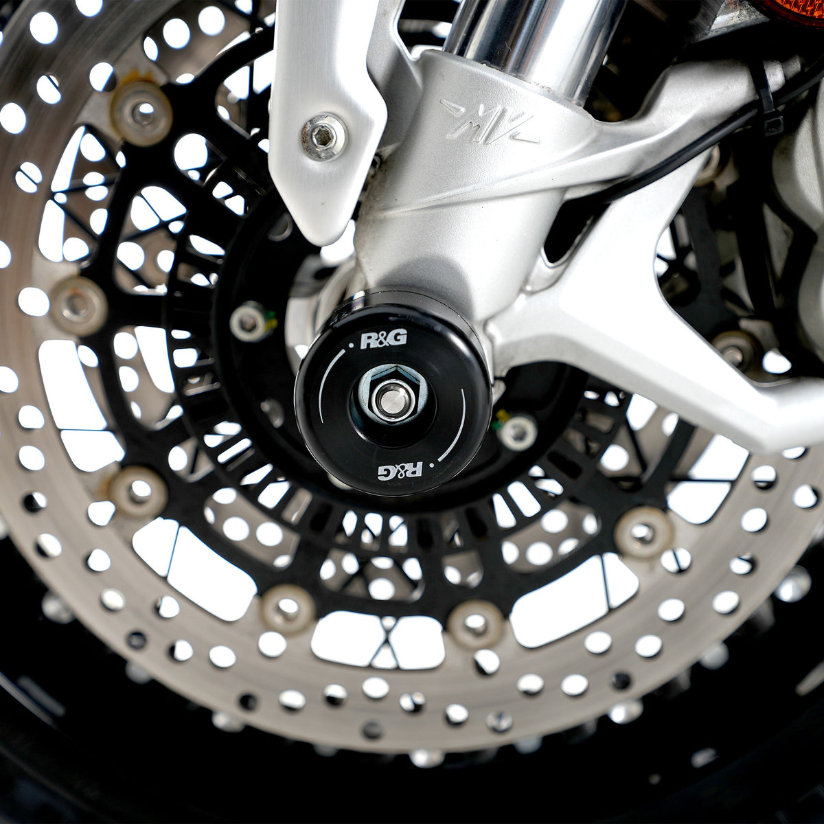 R&G Fork Protectors | Black | MV Agusta Turismo Veloce, Stradale 800 '15- & Brutale 800RR '18-, Dragster 800RR '21-