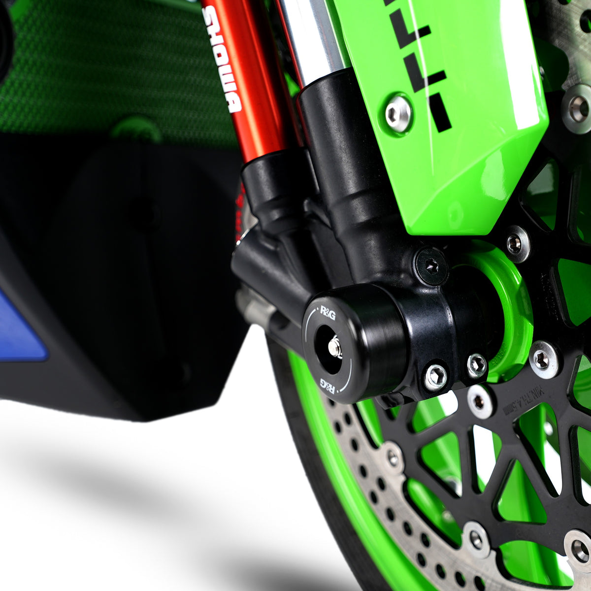 R&G Fork Protectors | Black | Kawasaki ZX-10R '16- & ZX-10RR '21- -   Pyramid Motorcycle Accessories