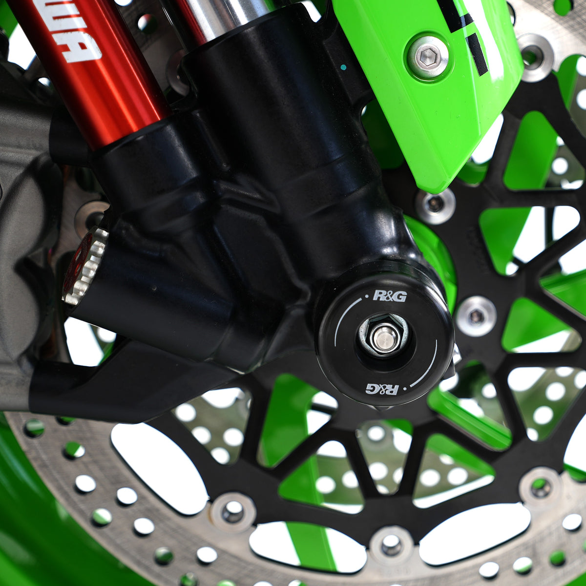 R&G Fork Protectors | Black | Kawasaki ZX-10R '16- & ZX-10RR '21- -   Pyramid Motorcycle Accessories