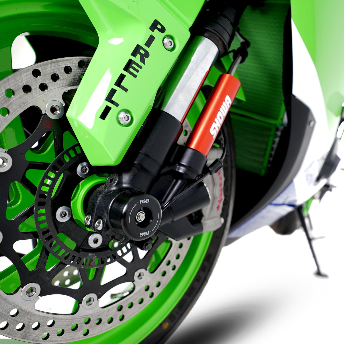 R&G Fork Protectors | Black | Kawasaki ZX-10R '16- & ZX-10RR '21- -   Pyramid Motorcycle Accessories