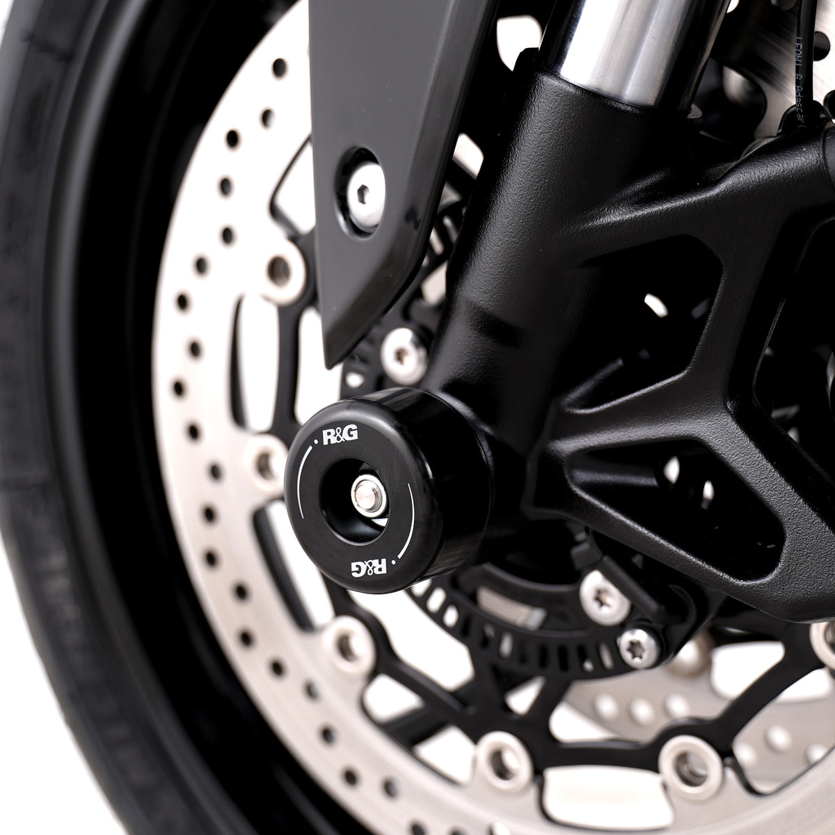 R&G Fork Protectors | Black | Triumph Street Triple 660 S '17-'22, Daytona 675 '13-,Daytona 660 '24-, Street Triple RX '15-, Street Triple R/RS 765 '17- and 6 others