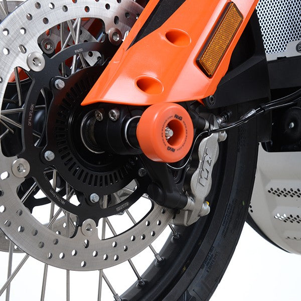 R&G Fork Protectors | Orange | KTM 790 Adventure '19- & KTM 890 Adventure '20-'22 & 1290 Super Adventure (R) '21-