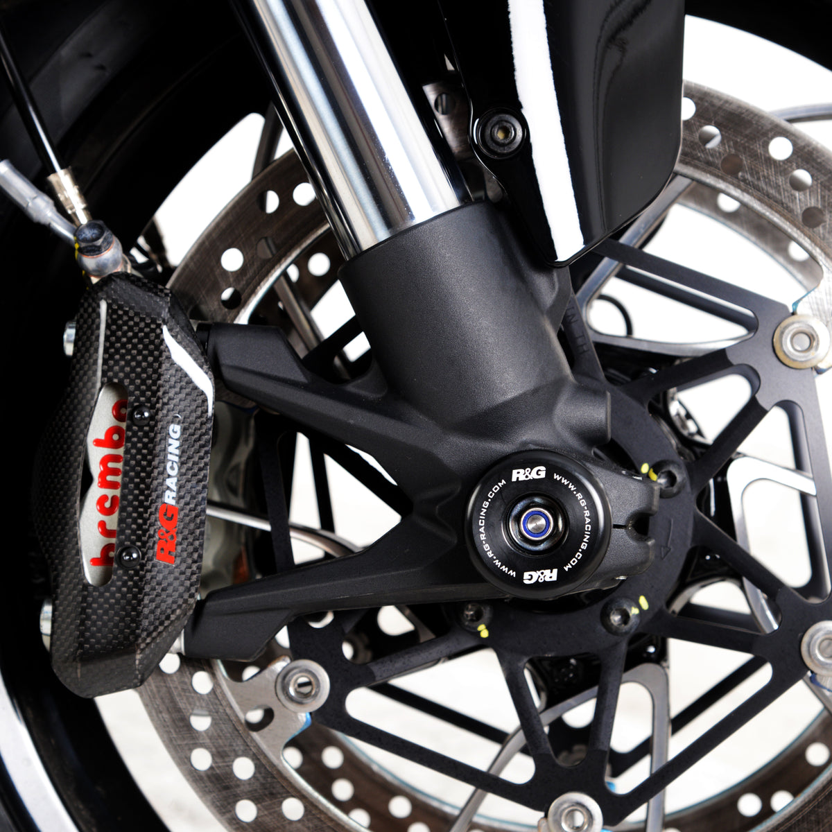 R&G Fork Protectors | Black | Ducati Diavel V4 '23- -   Pyramid Motorcycle Accessories