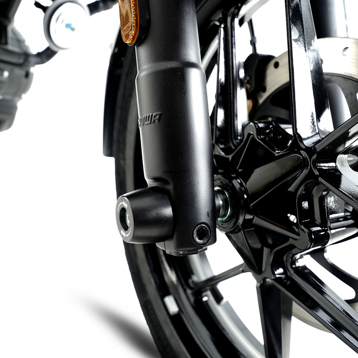 R&G APEX Fork Protectors | Black | Royal Enfield Himalayan 450 '24-/Guerrilla 450 '24- -   Pyramid Motorcycle Accessories