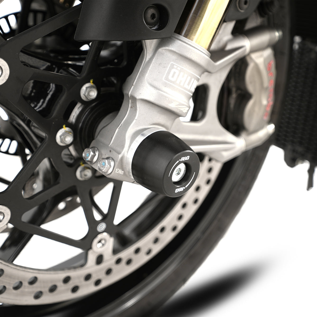 R&G APEX Fork Protectors | Black | Aprilia Tuono V4 1100 Factory '25-