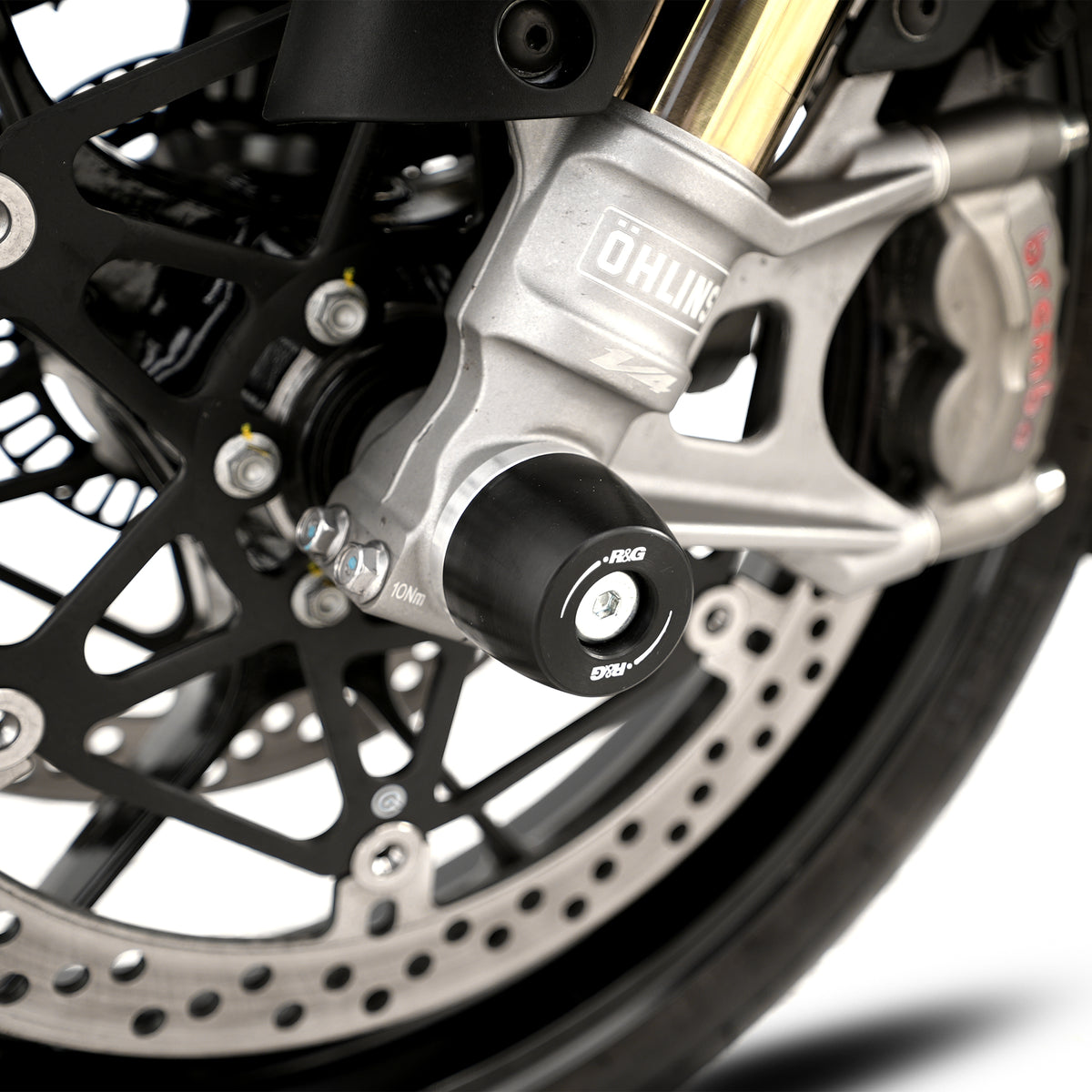 R&G APEX Fork Protectors | Black | Aprilia Tuono V4 1100 Factory '25-