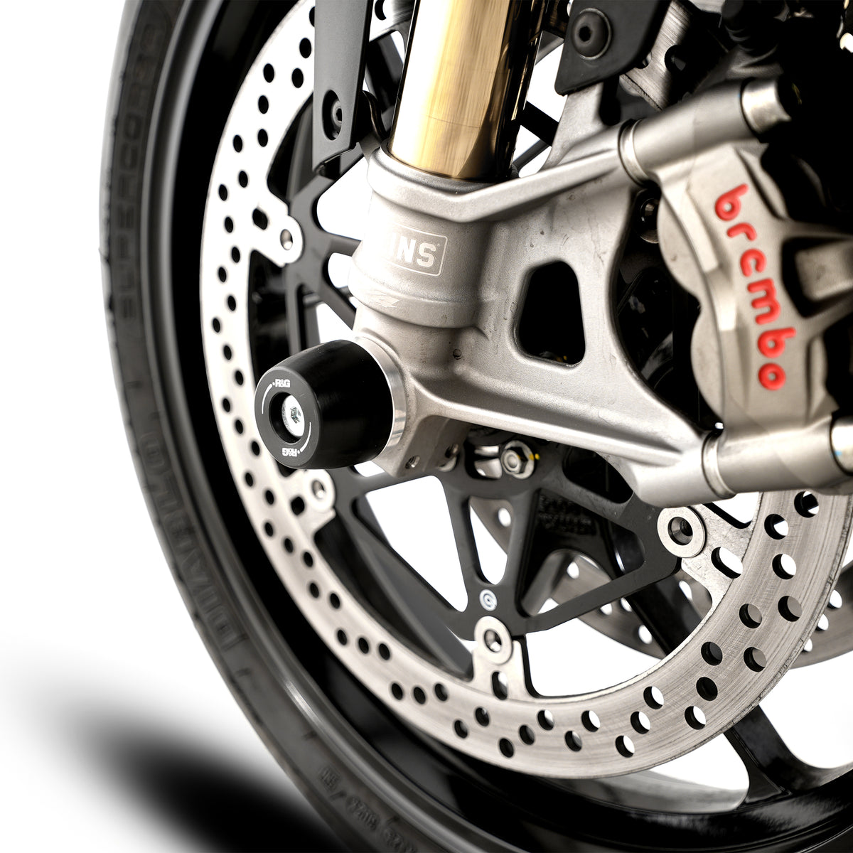 R&G APEX Fork Protectors | Black | Aprilia Tuono V4 1100 Factory '25-