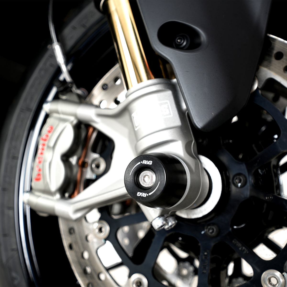 R&G APEX Fork Protectors | Black | Ducati Monster V2 ’26-, Monster V2+ ’26-, Streetfighter V2 S '25-, Panigale V2(S)'25- & Multistrada V2 '25- -   Pyramid Motorcycle Accessories