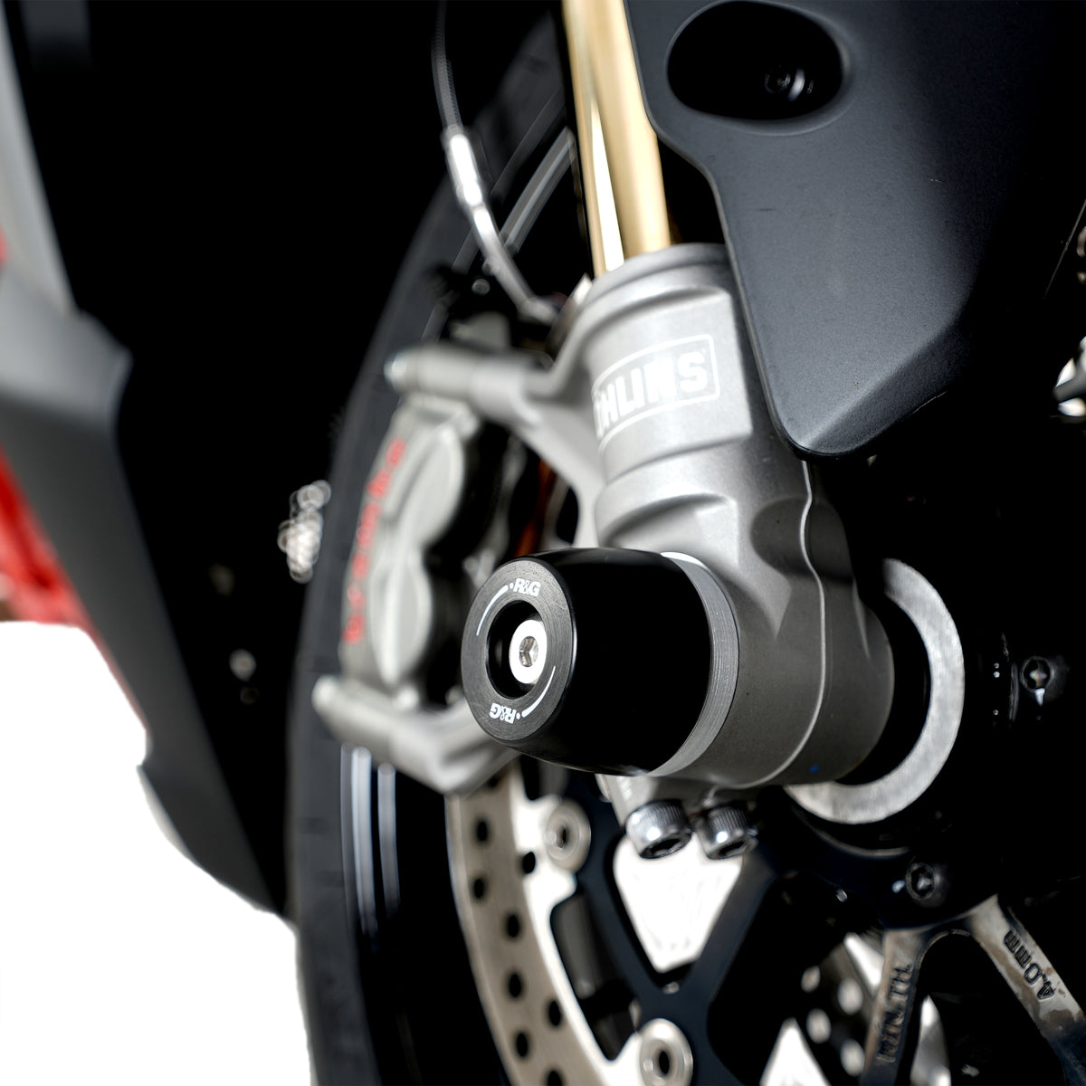 R&G APEX Fork Protectors | Black | Ducati Monster V2 ’26-, Monster V2+ ’26-, Streetfighter V2 S '25-, Panigale V2(S)'25- & Multistrada V2 '25- -   Pyramid Motorcycle Accessories