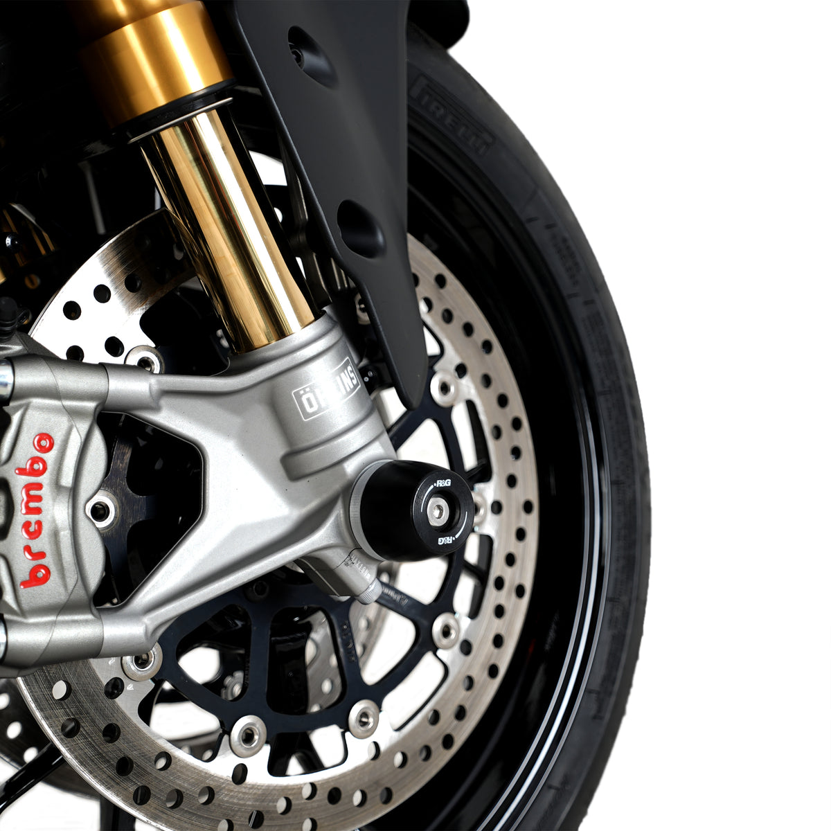 R&G APEX Fork Protectors | Black | Ducati Monster V2 ’26-, Monster V2+ ’26-, Streetfighter V2 S '25-, Panigale V2(S)'25- & Multistrada V2 '25- -   Pyramid Motorcycle Accessories