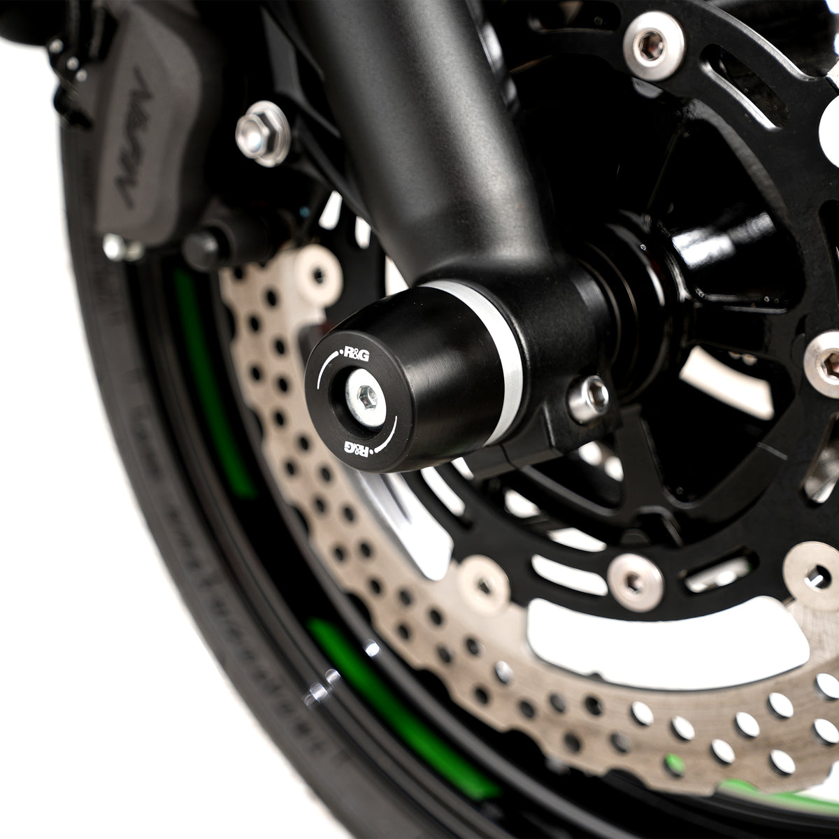 R&G APEX Fork Protectors | Black | Kawasaki Z650 S ‘26-, Z650, Ninja 650 '17-, Ninja 7 Hybrid Hev, Z7 Hybrid Hev '24- & Z650RS '21-