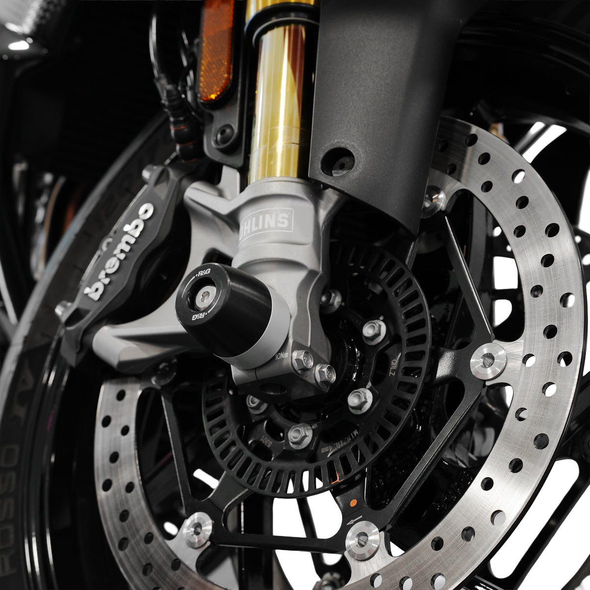 R&G APEX Fork Protectors | Black | Aprilia RS660 Factory '25- & Tuono 660 Factory '25-