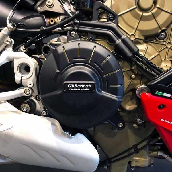 GBRacing Engine Cover Set | Ducati Streetfighter V4 2020>2022-EC-V4S-SF-2020-SET-GBR-Engine Covers-Pyramid Plastics