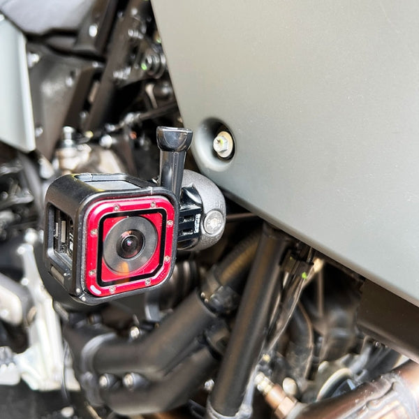 GBRacing GoPro Camera Mount Bullet Frame Slider | Yamaha Tenere 700 2019>Current-Crash Protection-Pyramid Motorcycle Accessories