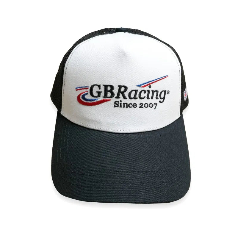 GBRacing Trucker Cap | Black/White -   Pyramid Motorcycle Accessories