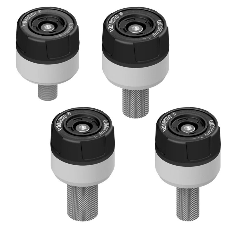 GBRacing Spindle Protector Set - Front and Rear | Yamaha Tracer 9 2025>Current -   Pyramid Motorcycle Accessories