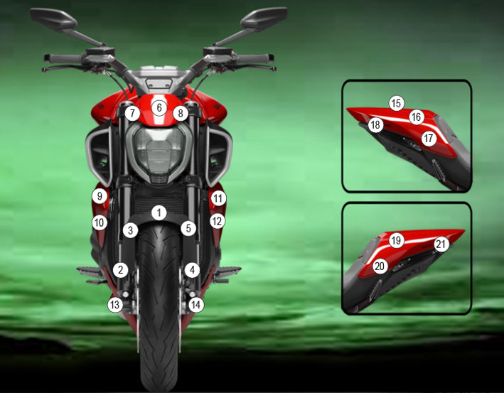 Eazi-Grip Stone Chip Protection Kit | Clear - Matte | Ducati Diavel V4 2023>Current