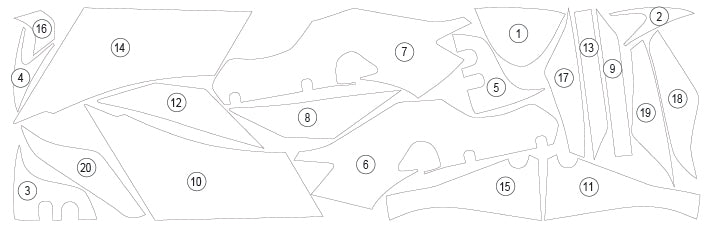 Eazi-Grip Stone Chip Protection Kit | Clear - Gloss | Yamaha YZF-R7 2026>Current -   Pyramid Motorcycle Accessories