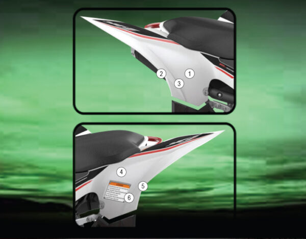Eazi-Grip paint protection kit for Yamaha YFZ450R 2006 onwards