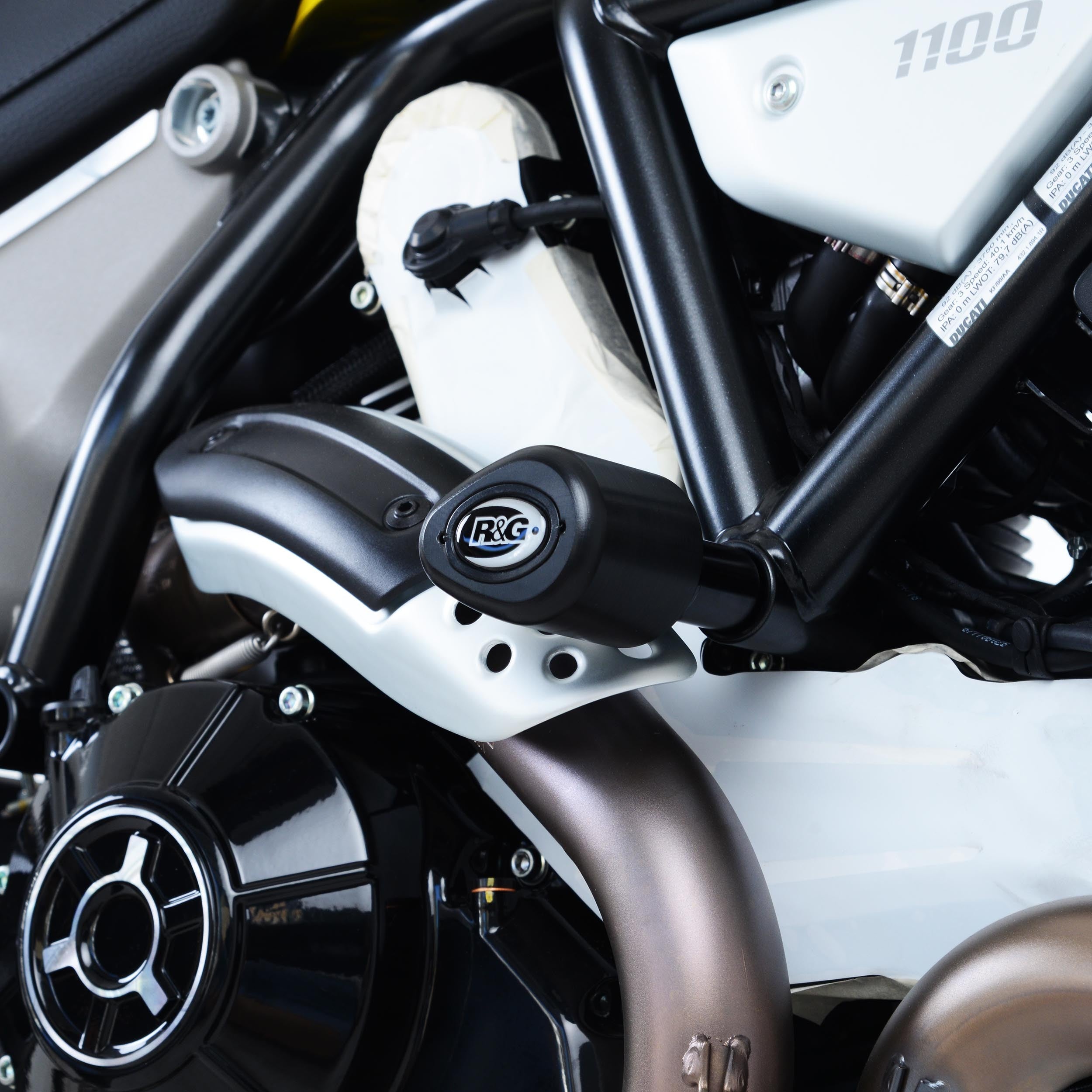 R&G Crash Protectors | Black | Ducati Scrambler 1100 2018>2025