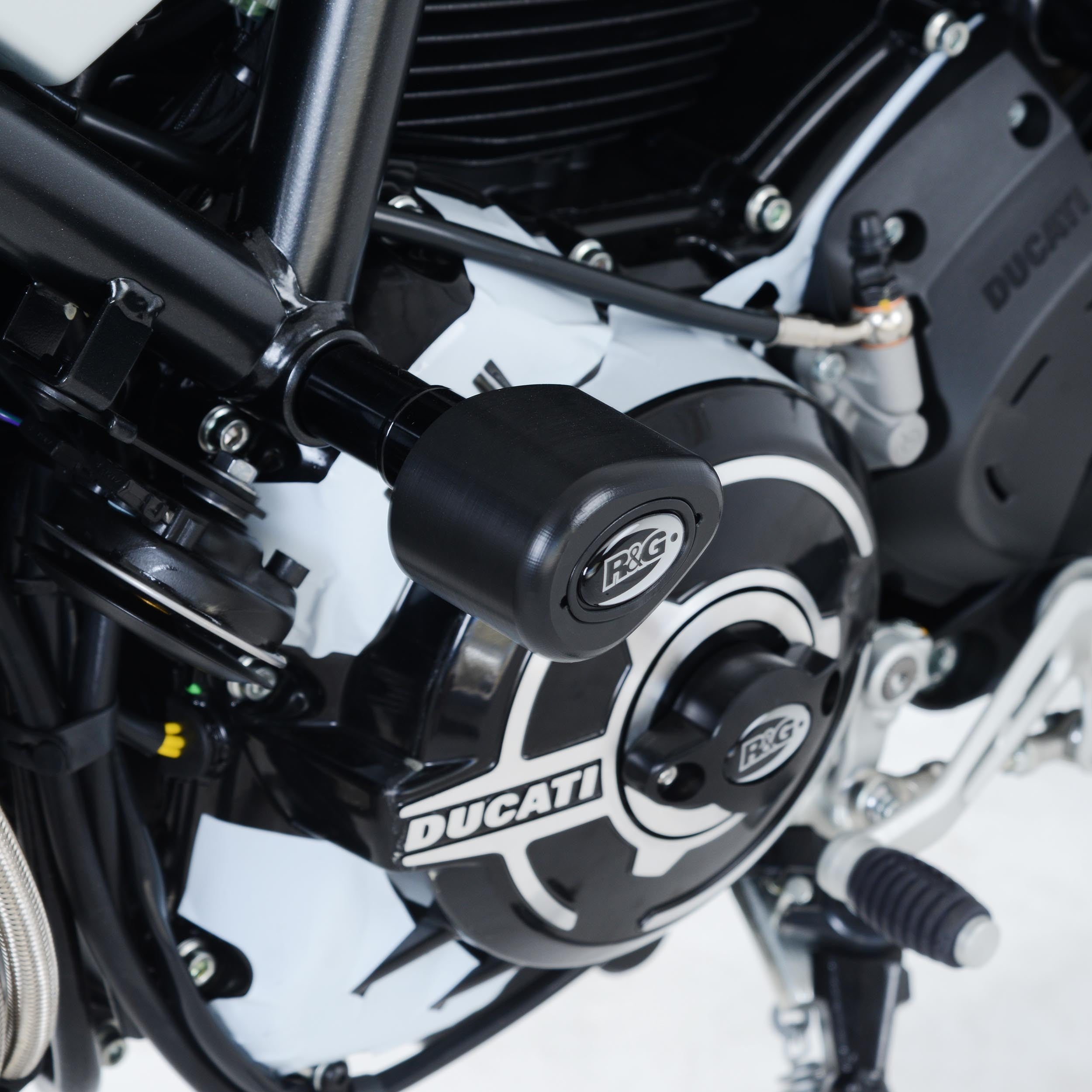 R&G Crash Protectors | Black | Ducati Scrambler 1100 2018>2025