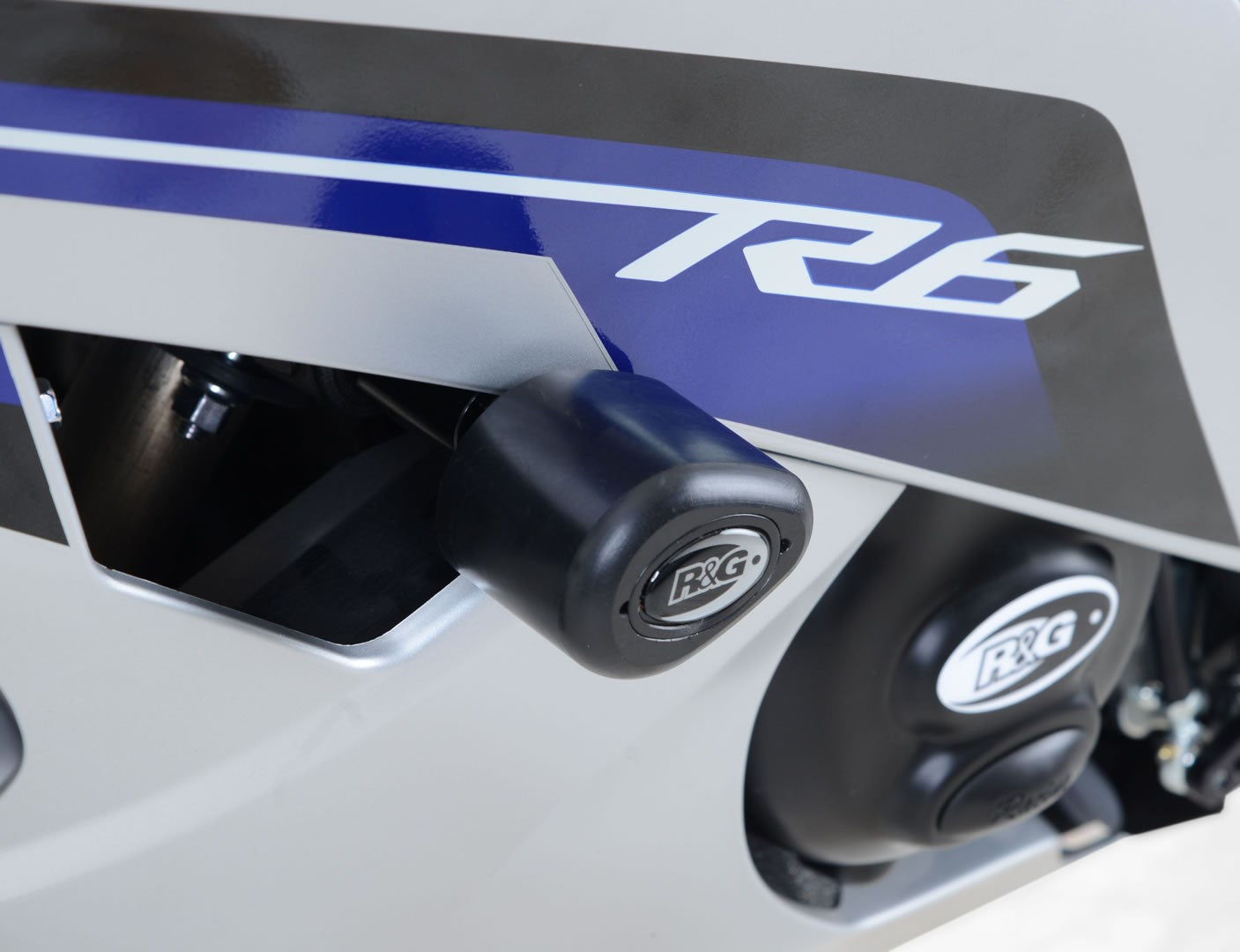 R&G Crash Protectors | White | Yamaha YZF-R6 2006>2016