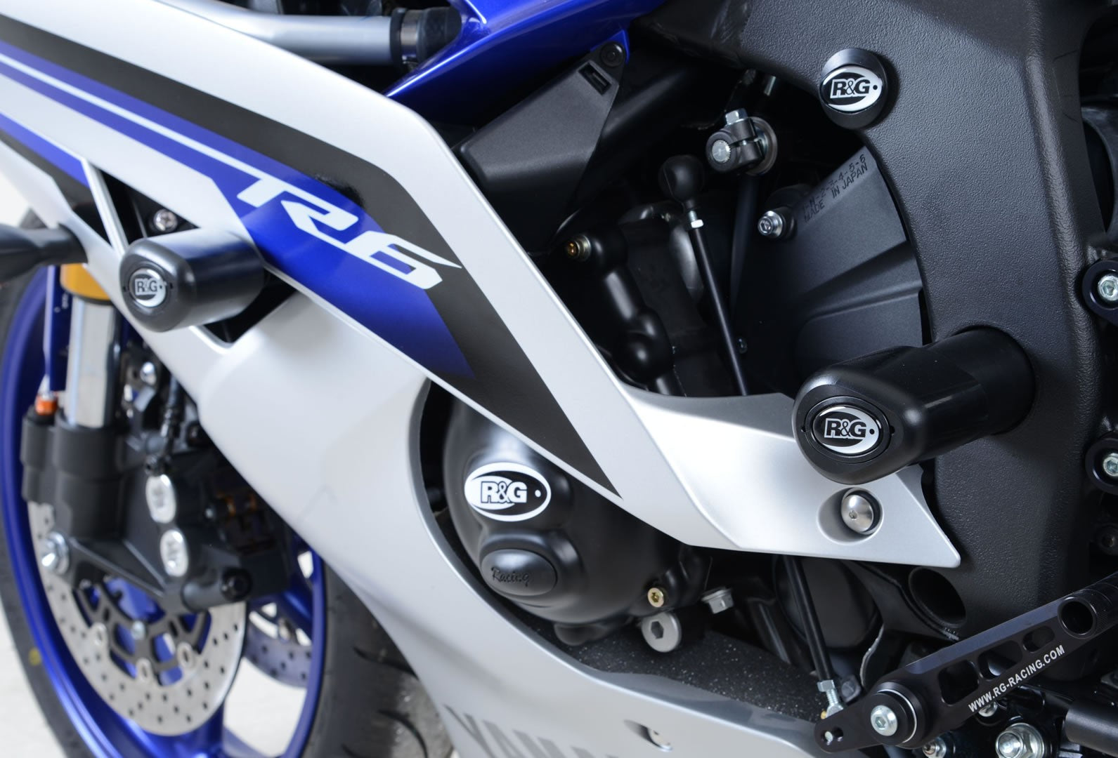 R&G Crash Protectors | White | Yamaha YZF-R6 2006>2020