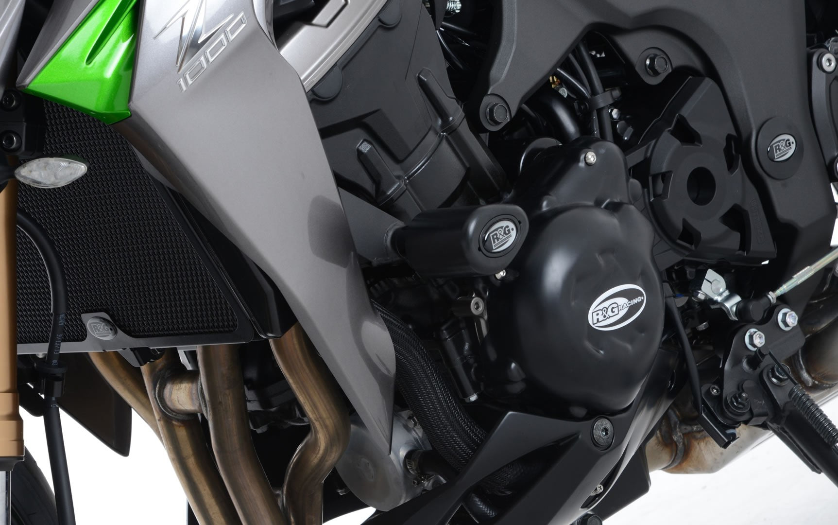 R&G Crash Protectors | Black | Kawasaki Z 1000 R 2017>2020 & Kawasaki Z1100 2026 & Kawasaki Z 1000 2010>2018