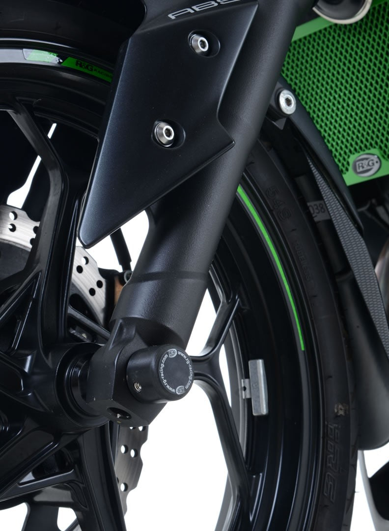 R&G Fork Protectors | Black | Kawasaki Ninja 300 (12-), Ninja 250 ('13-'17), Z250 '13-'18 and Z300