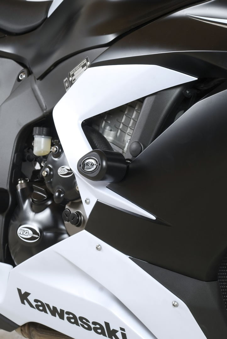 R&G Crash Protectors | White | Kawasaki Ninja ZX6-R 2013>2018