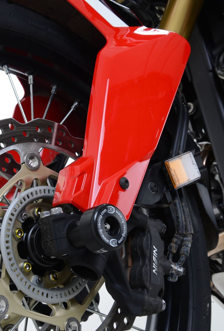 R&G Fork Protectors | Black | Honda CRF1100L Africa Twin Adventure Sports DCT '20-, CRF1000L Africa Twin '16-, CRF1100L Africa Twin '20- and 3 others
