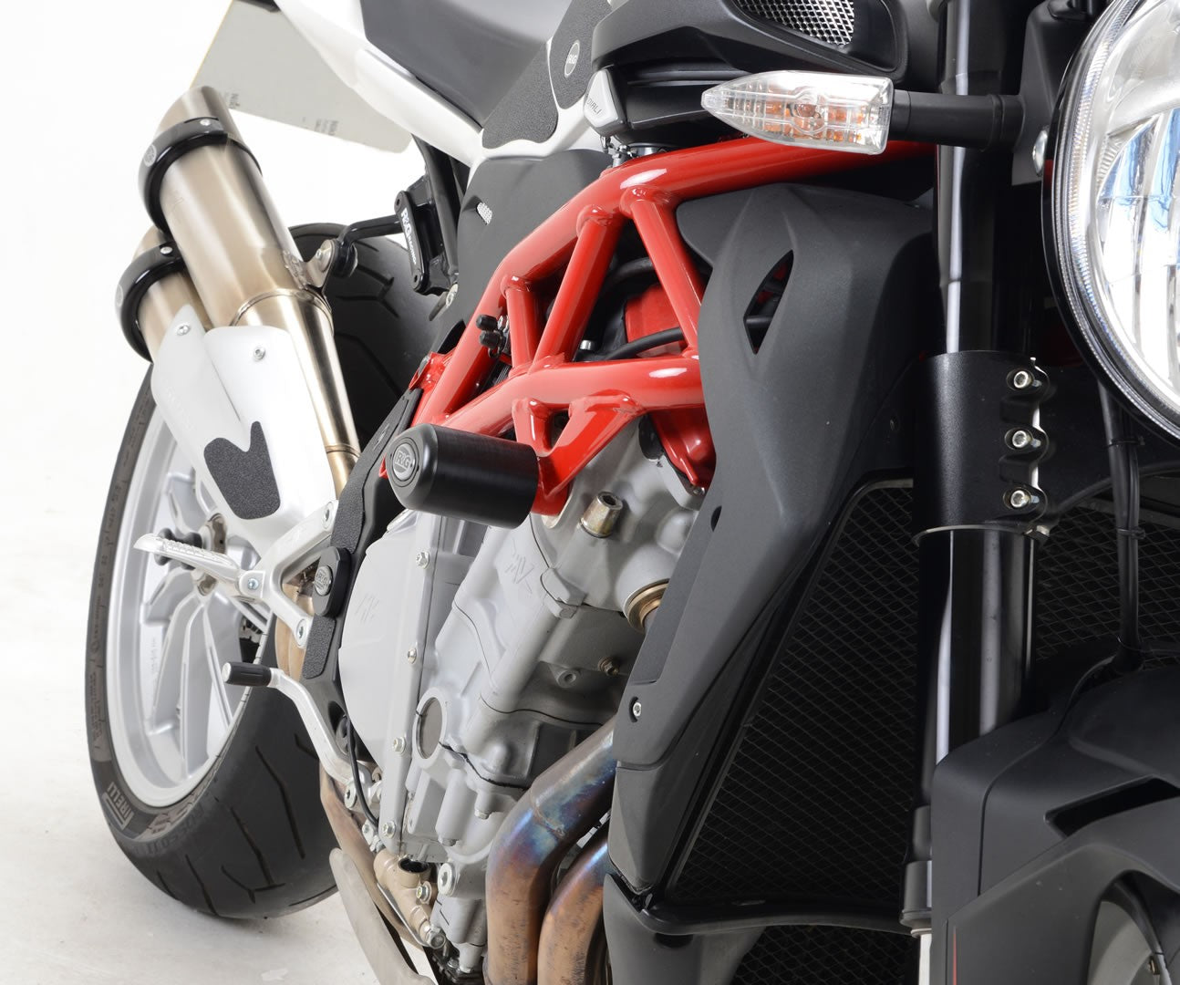 R&G Crash Protectors | Black | MV Agusta Brutale 1090 RR 2013