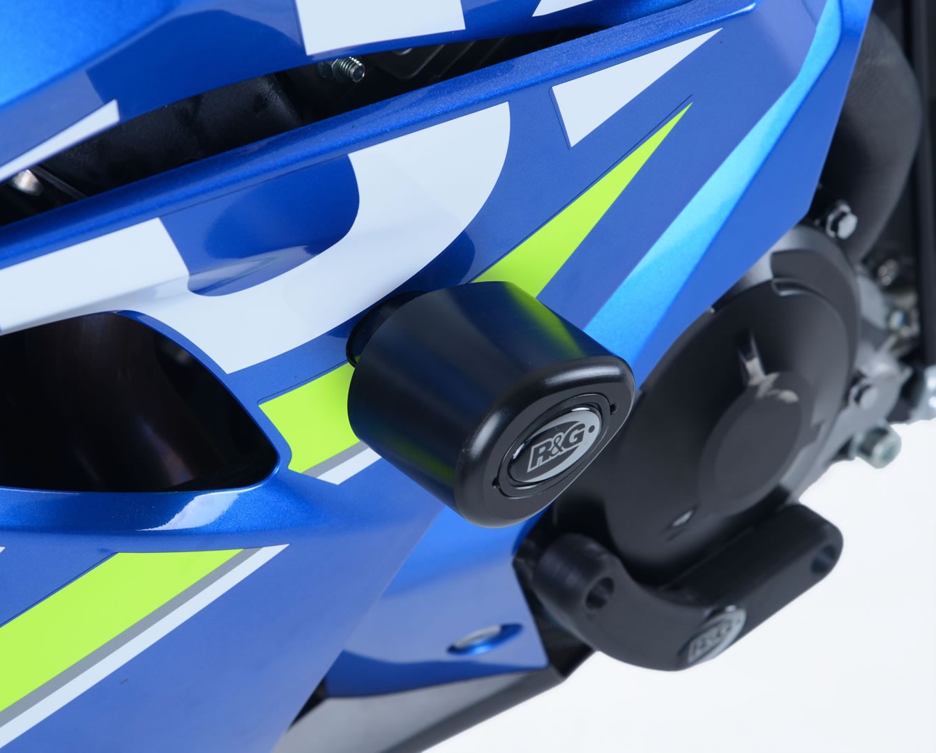 R&G Crash Protectors | White | Suzuki GSX-R1000R 2017>2024 & Suzuki GSX-R1000 2017>2022