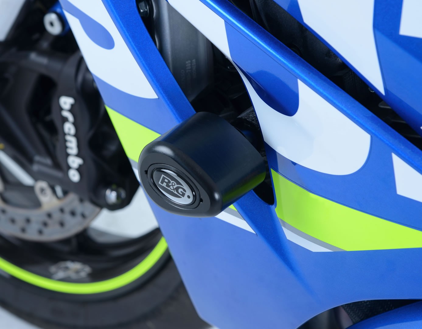 R&G Crash Protectors | White | Suzuki GSX-R1000R 2017>2024 & Suzuki GSX-R1000 2017>2022