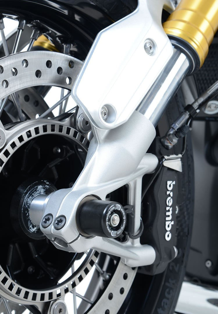 R&G Fork Protectors | Black | BMW R NINE T '17- (Scrambler, Racer, Pure, and Urban GS models)