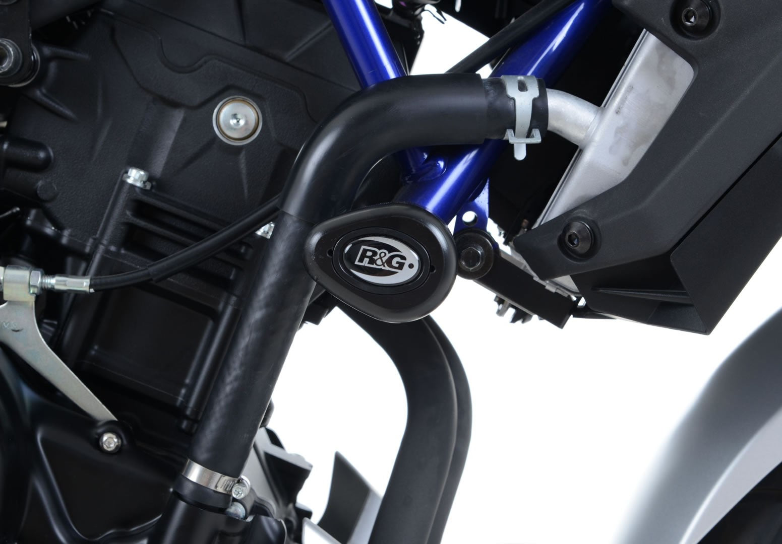 R&G Crash Protectors | White | Yamaha MT-25 2015>Current & Yamaha MT-03 2016>Current